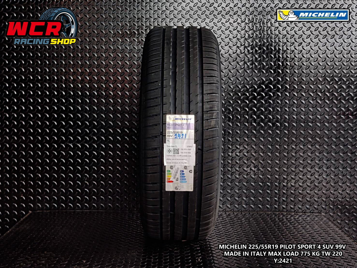 ยาง MICHELIN PILOT SPORT 4 SUV ขนาดยาง 225/55R19