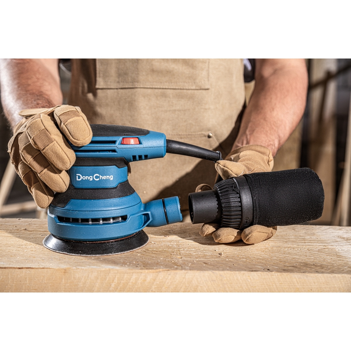 Dong Cheng DSA02-125 เครื่องขัดกระดาษทรายกลม 5" 380W