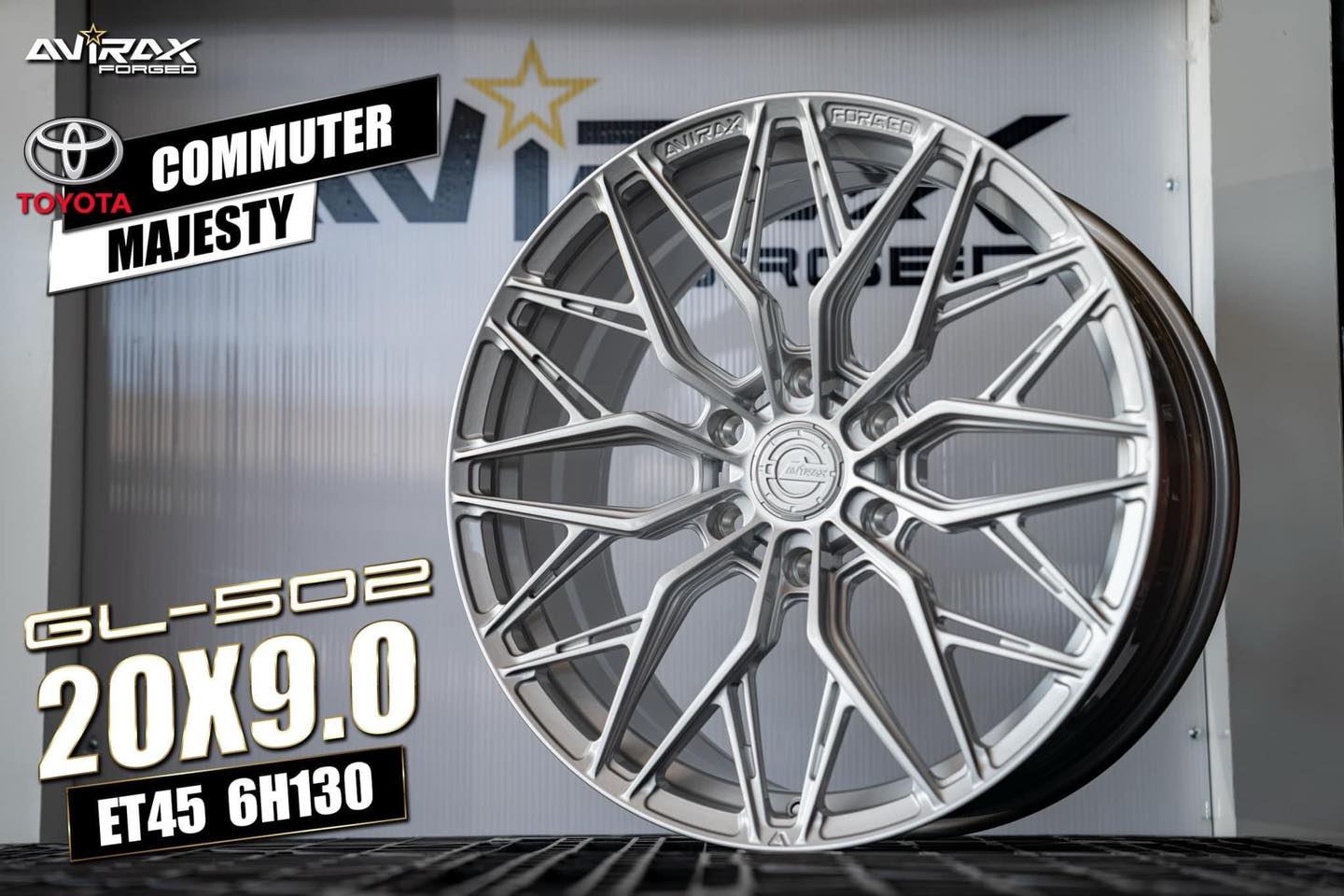 ล้อ Avirax Forged GL-502 ตรงรุ่น Majesty 6H-130