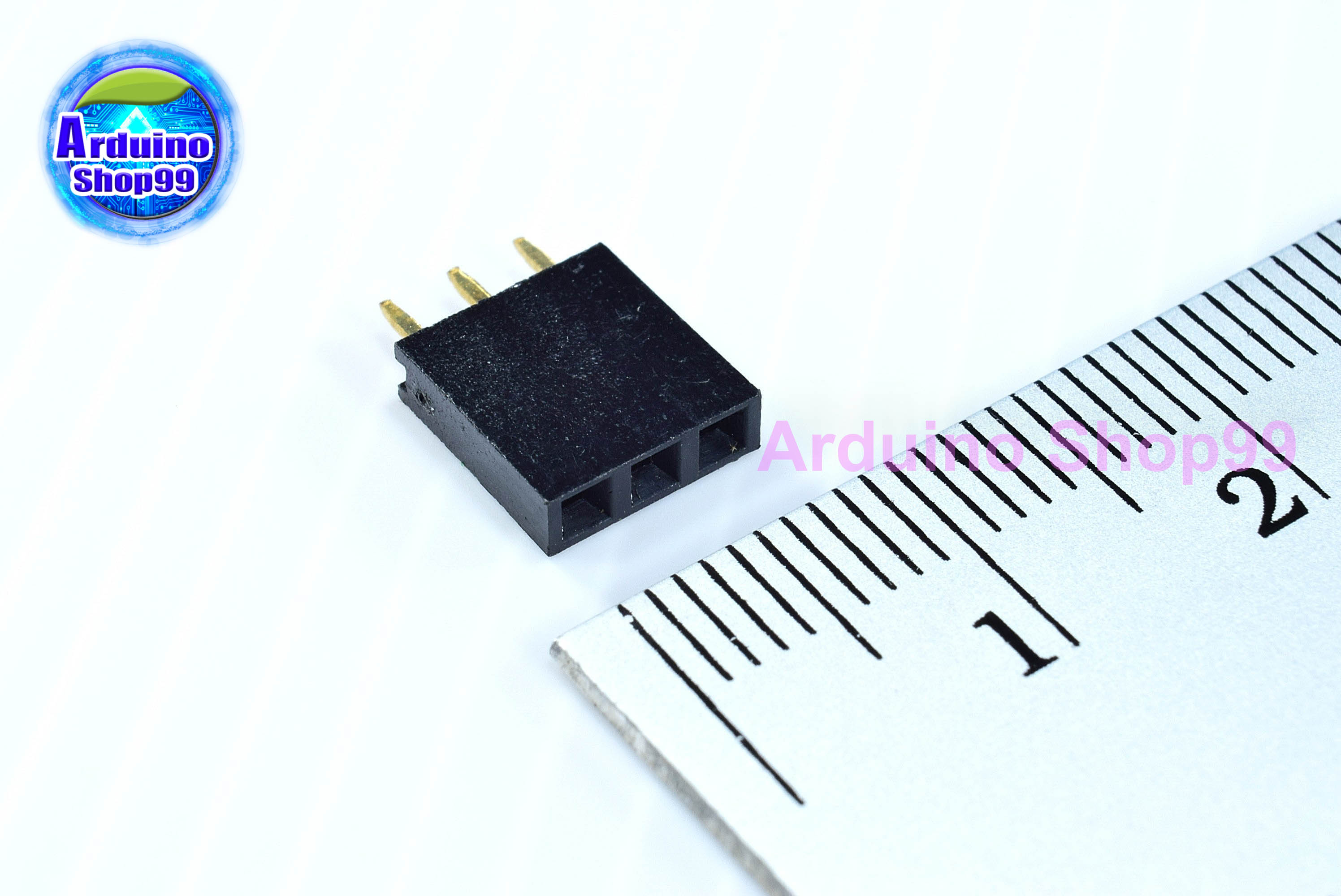 3P-Pin Socket 2.54MM single row female(1 ชุด 6 ตัว)