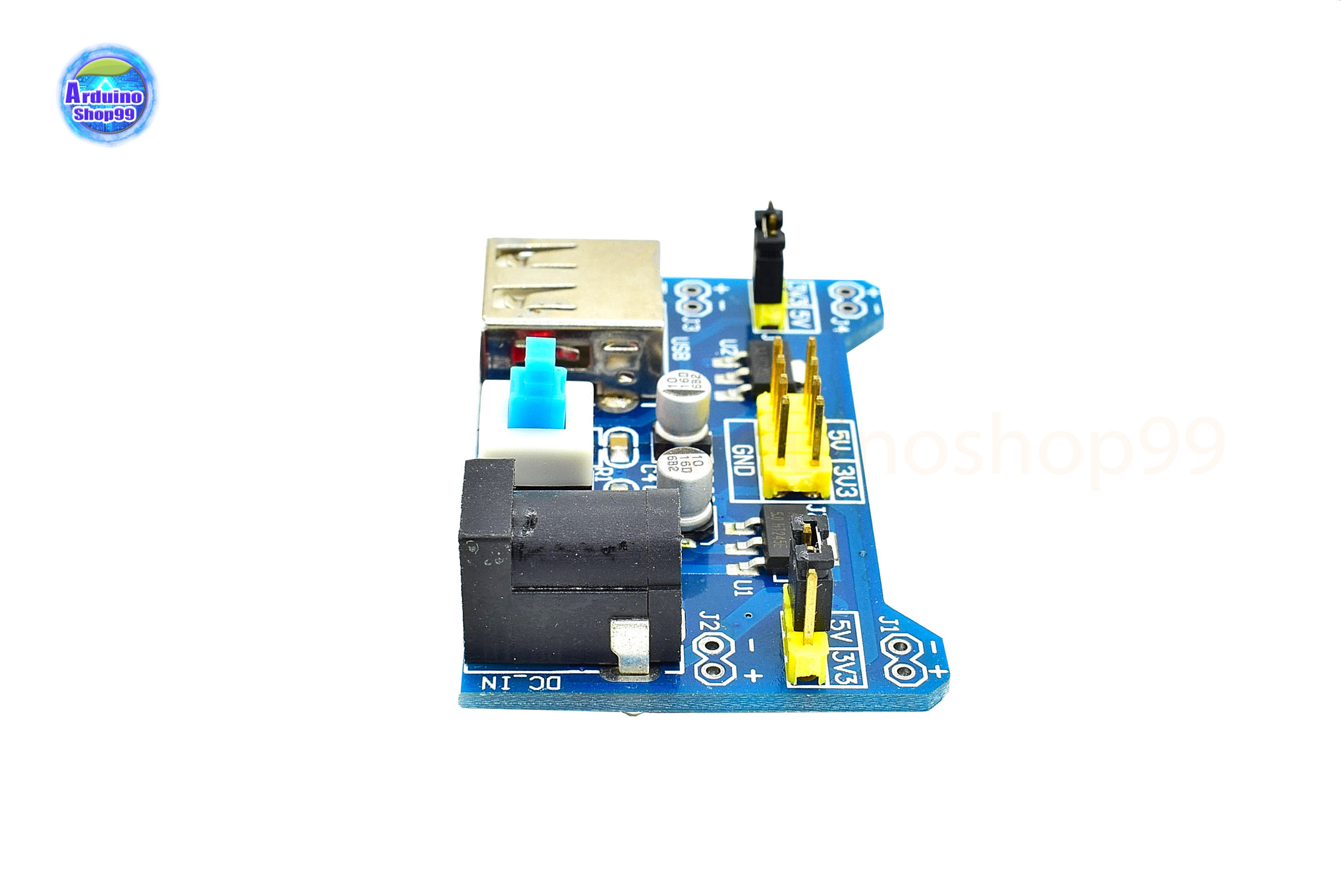 Breadboard dedicated power supply module compatible 5V, 3.3V