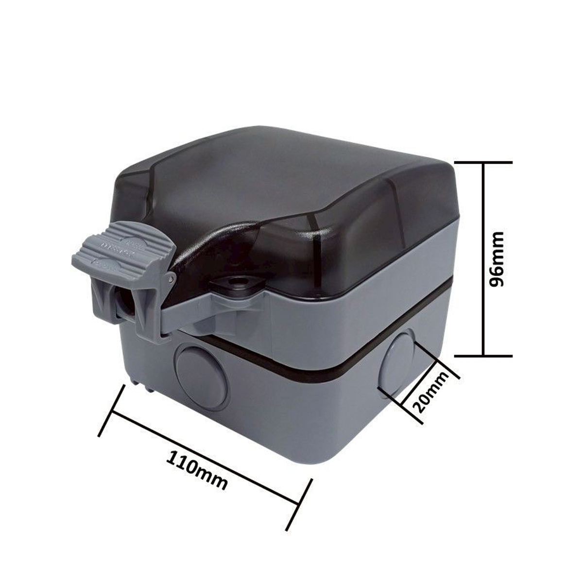 SUNTECH MPG6ST ปลั๊กสนามแบบมีฝาปิด เต้ารับ 2 ช่อง กันน้ำ IP66