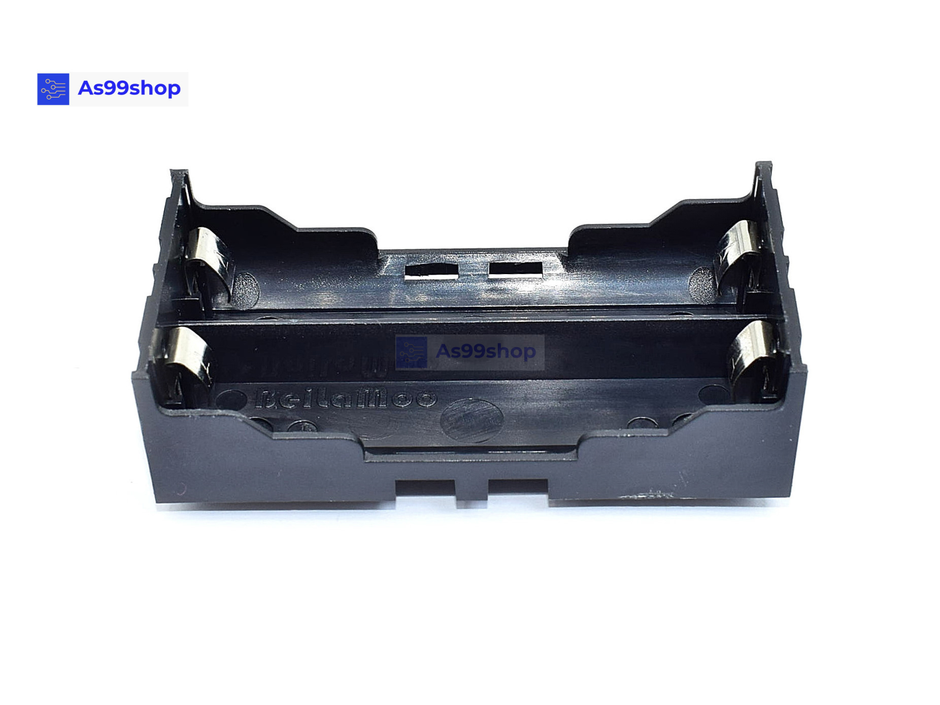 รังถ่าน 18650 Battery Box Holder 2 Cell PCB pin