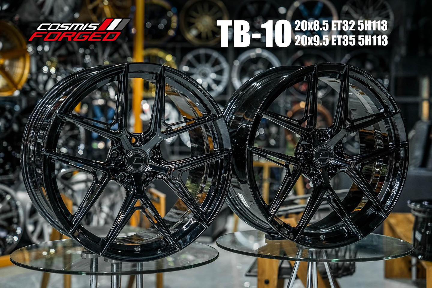 ล้อ TB-10 ก้านทรงตัว Y 10 ก้าน จาก Cosmis Forged สั่งตัดได้
