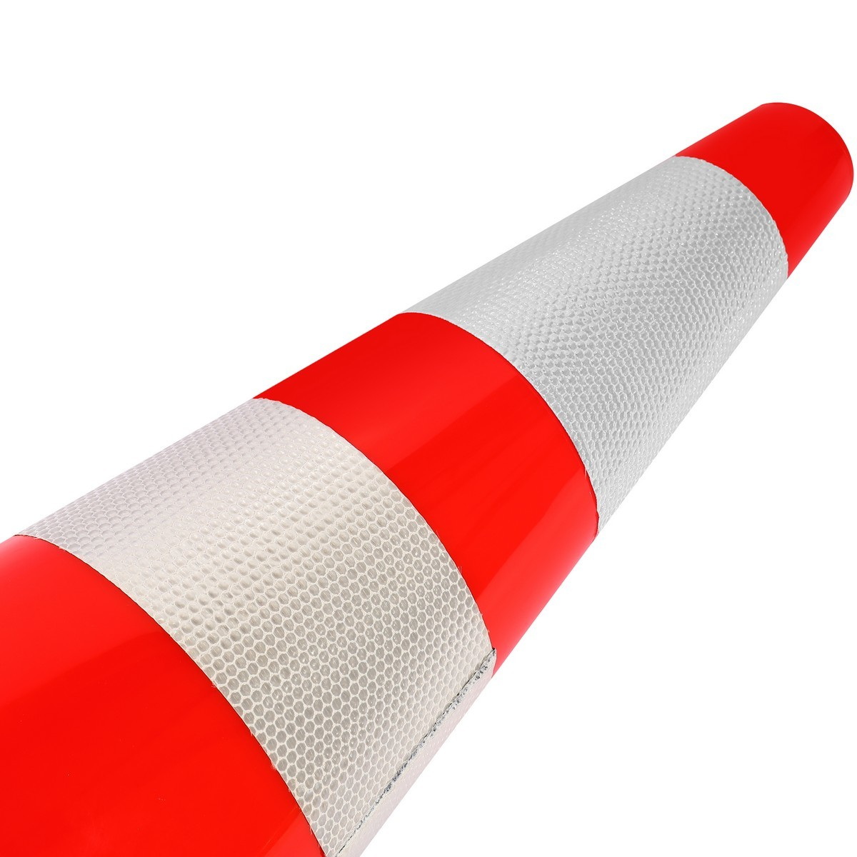 POLO กรวยจราจรพีวีซี 70cm 2แถบ