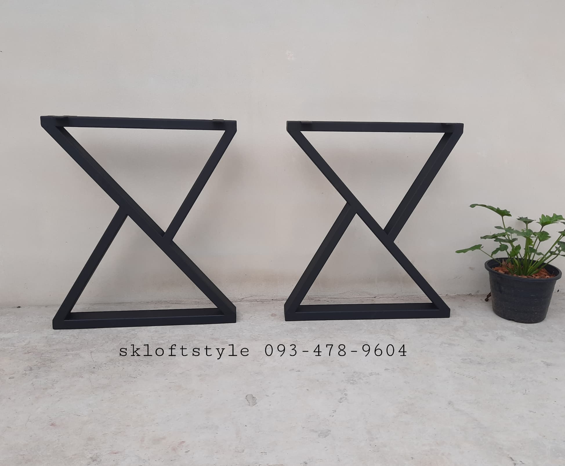 ขาเหล็กโต็ะรูปตัวZ เหล็ก3 X1.5