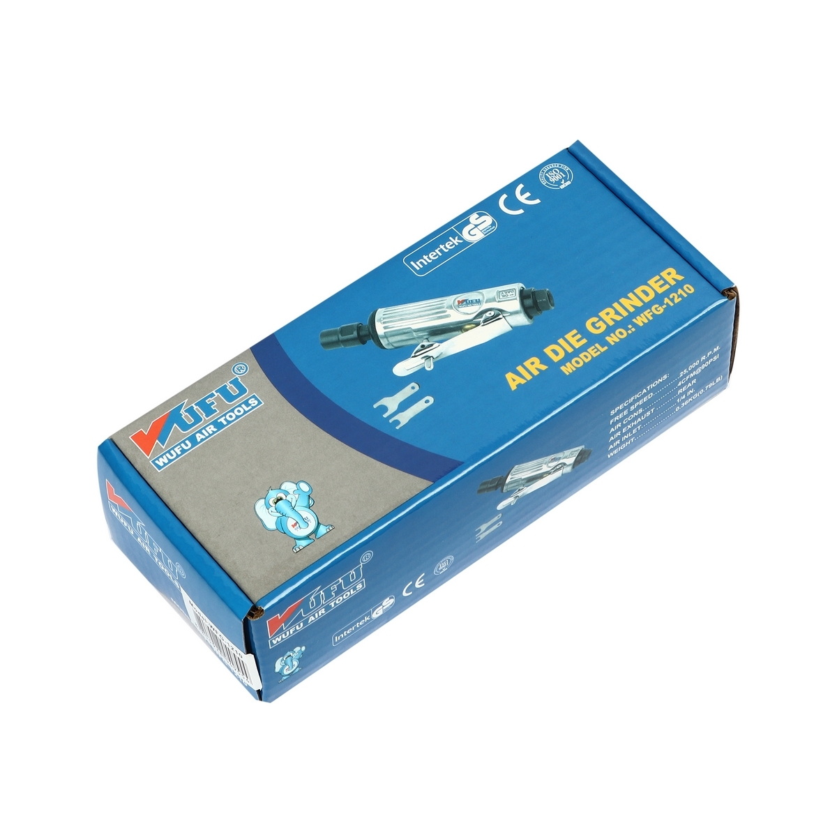 WUFU WFG-1210 เครื่องเจียรลมคอตรง 1/4" 25000rpm