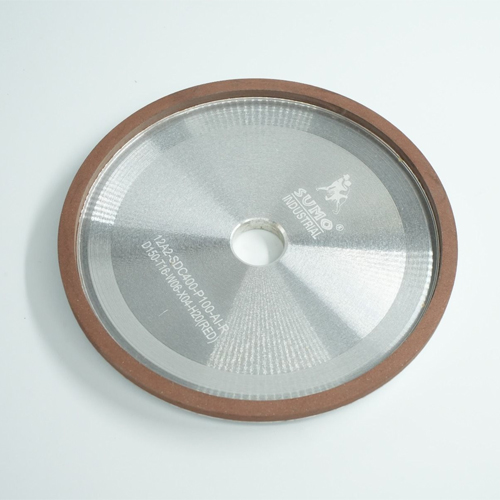 SUMO จานเพชรลับดอกสว่าน 12A2-R-SDC400-D150-T16-W6-X4-H31.75/20 สีแดง