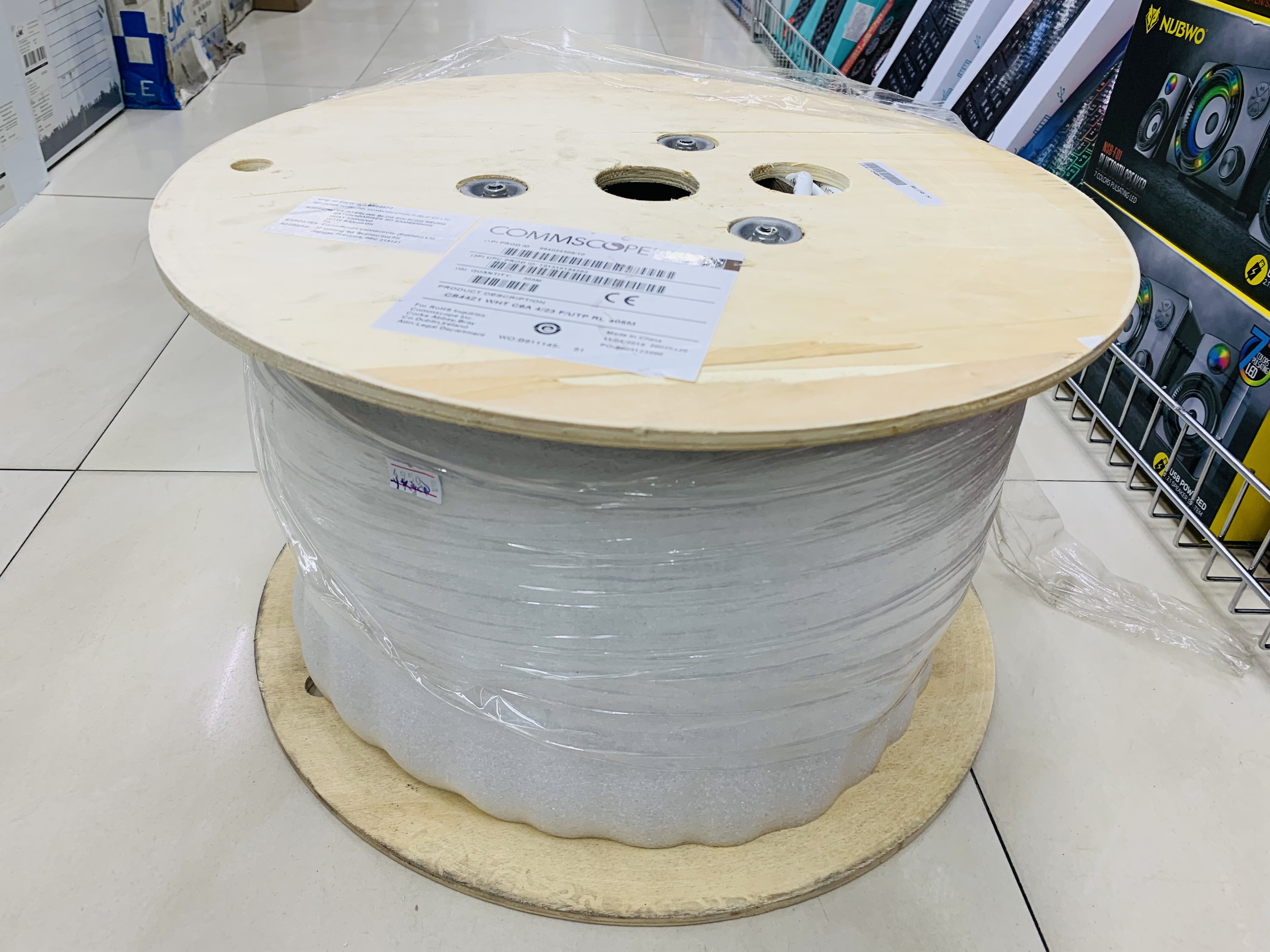 Commscope CBC-0017LSZH CS44Z1 WHT CAT6A 4/23 F/UTP RL 305M