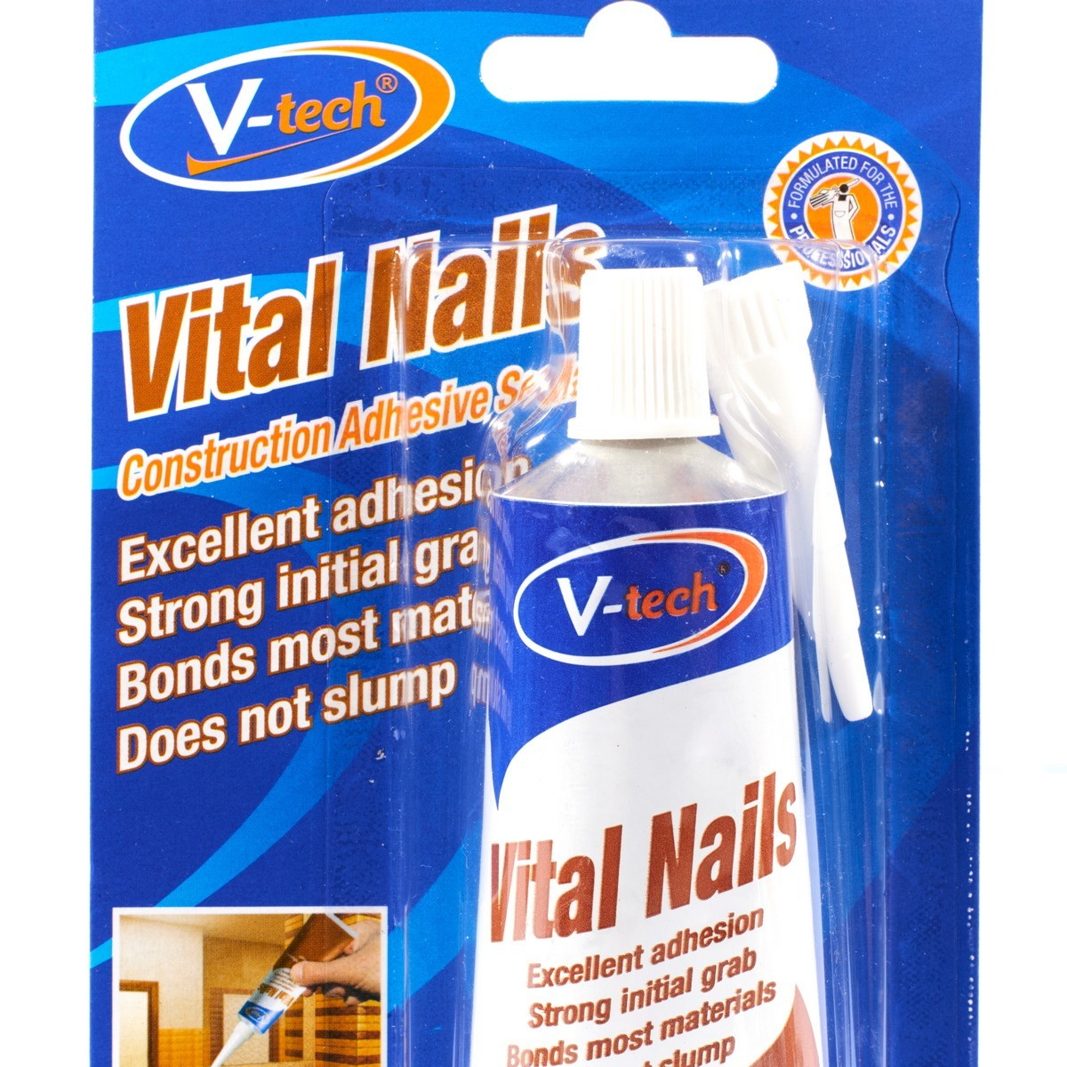 V-tech VT-133 กาวตะปู (แบบหลอด สีน้ำตาล) 75g