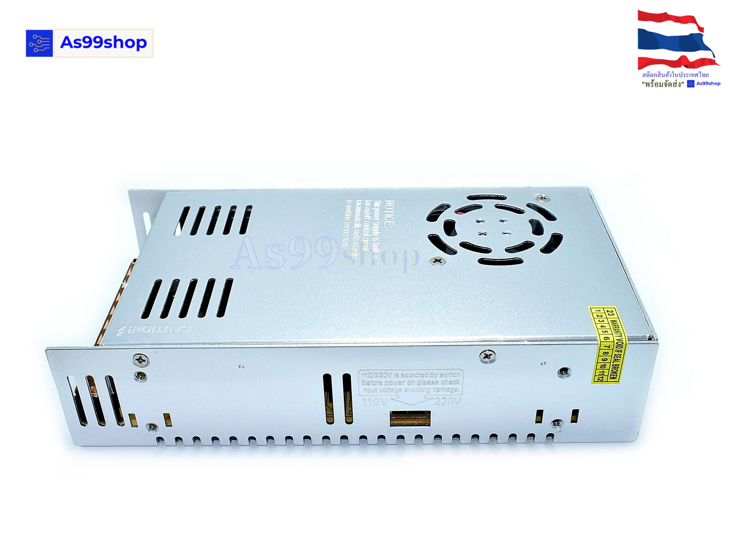 สวิตชิ่งเพาเวอร์ซัพพลาย Switching Power Supply 30V 10A 300W(สีเงิน) S-300-30