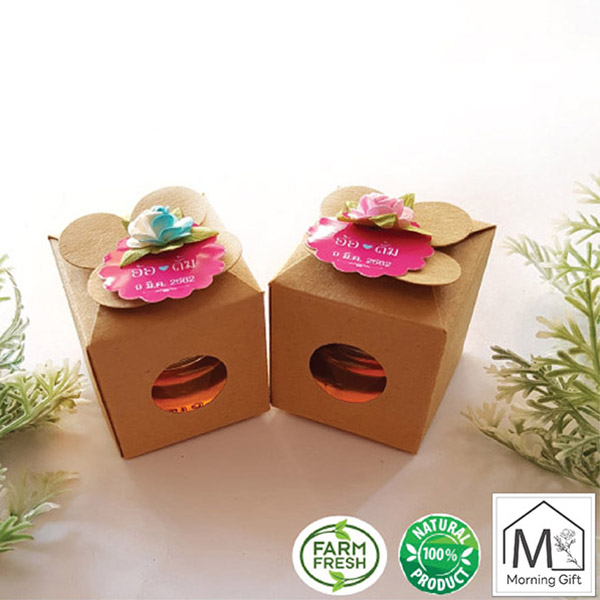 : ของชำร่วยน้ำผึ้งแท้100%"Little Bee" แพคกล่องคราฟท์