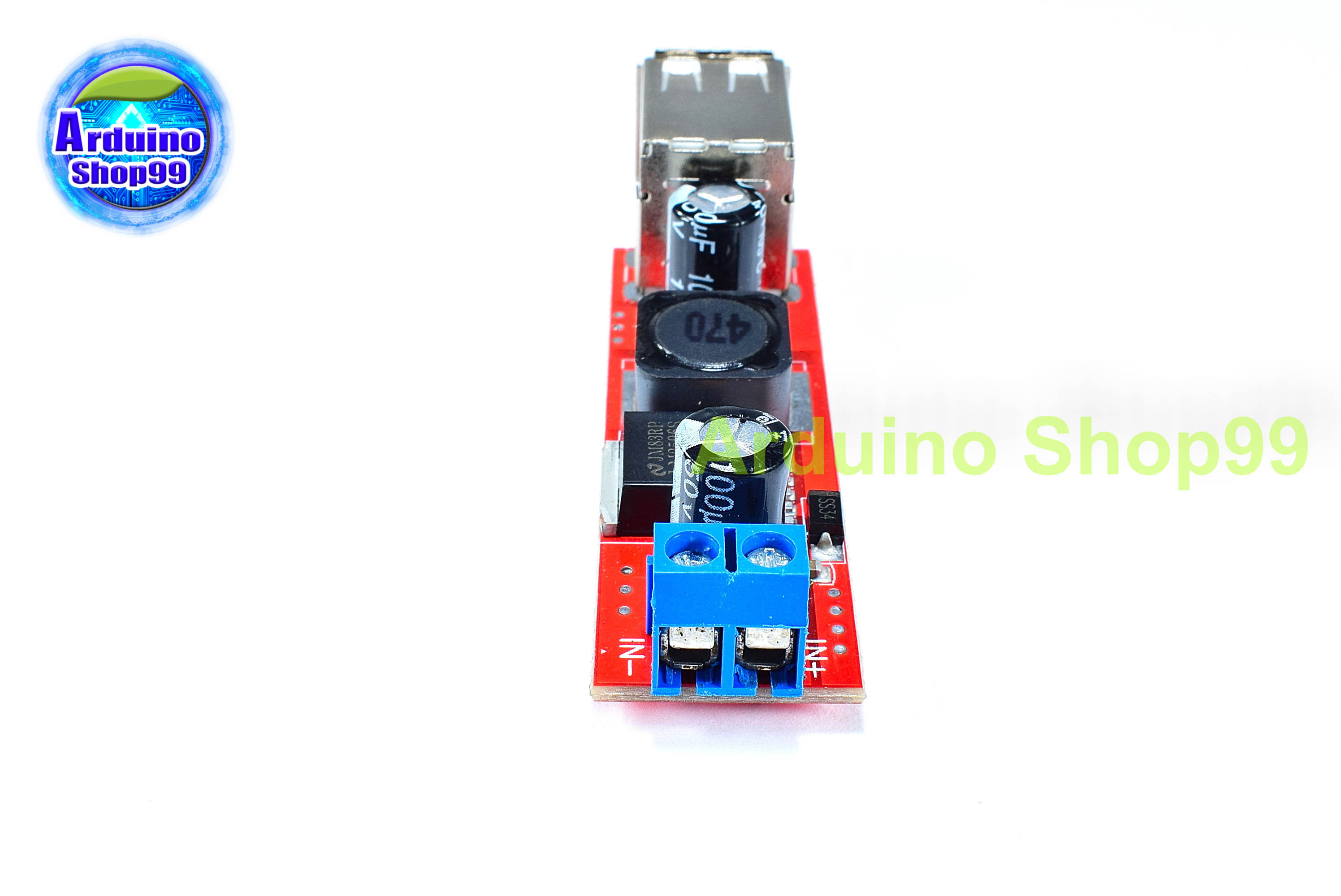 Dual USB Step-Down input 9V/12V/24V/36V output 5V DC-DC 3A