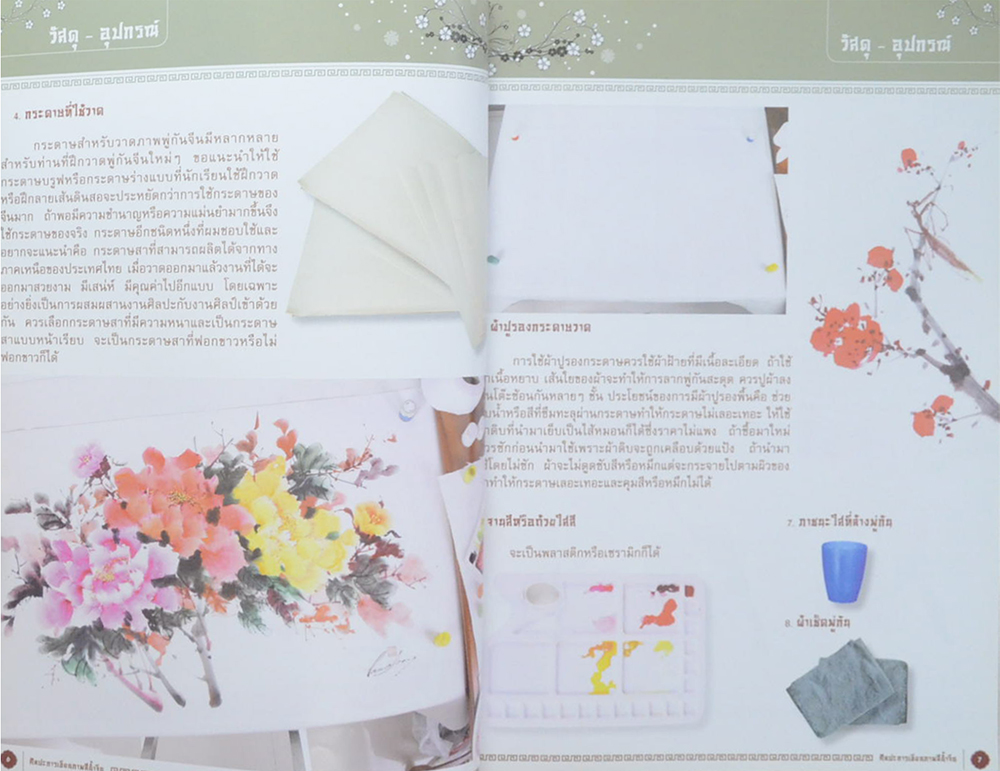 ศิลปะการเขียนภาพสีน้ำจีน (ขายตามสภาพ)