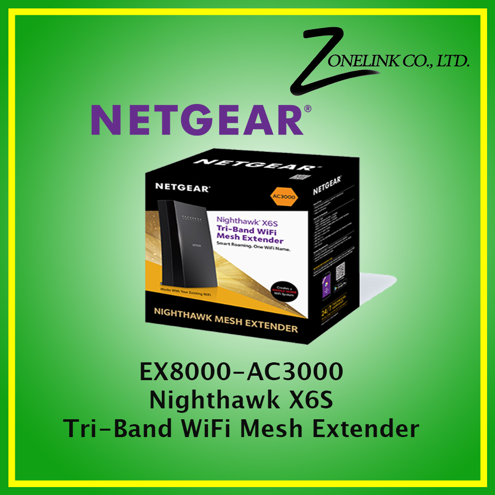 EX8000 – AC3000 Nighthawk X6S Tri Band WiFi Mesh Extender