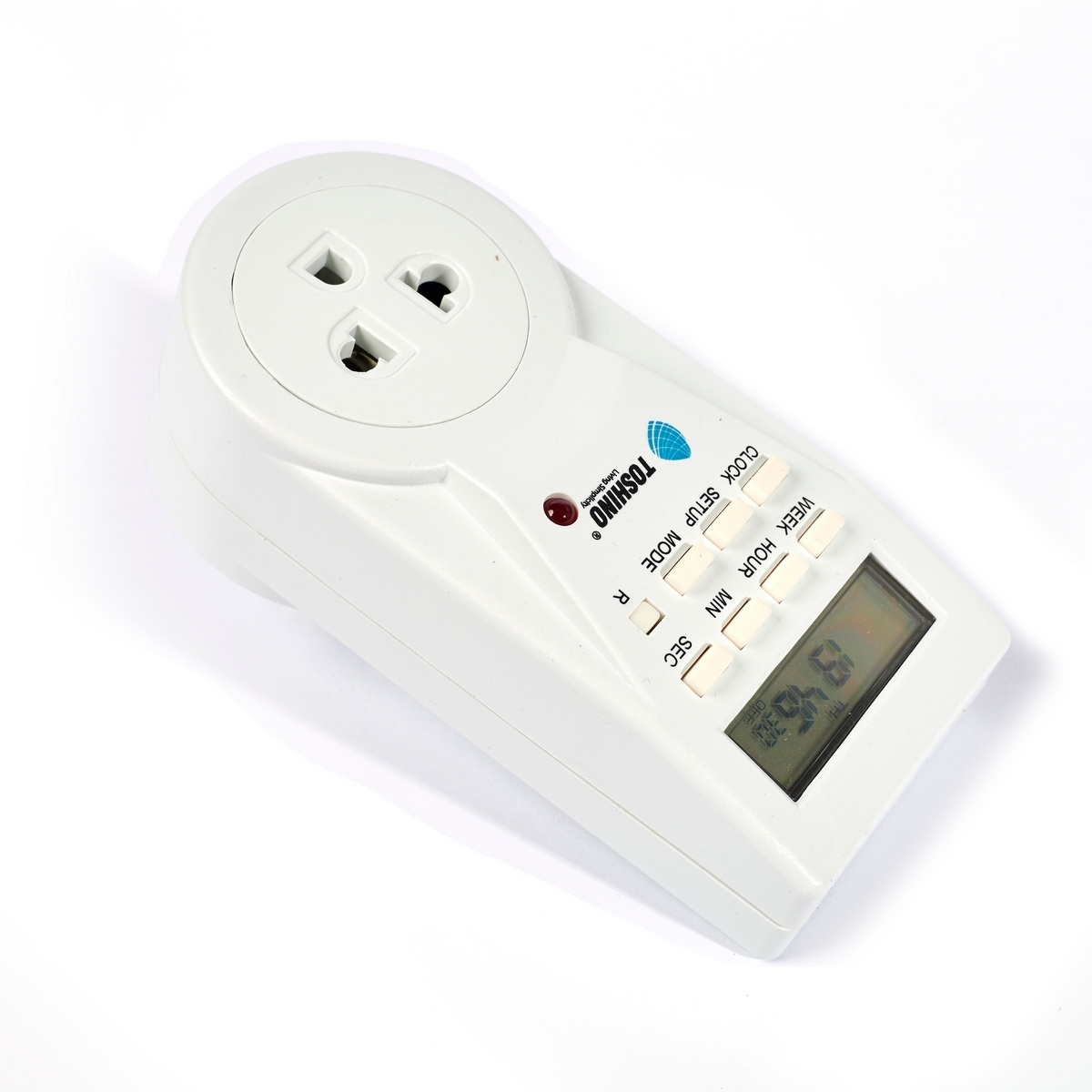 TOSHINO TS-EB1 ปลั๊กไฟตั้งเวลาเปิด-ปิด อัตโนมัติ 24 ชั่วโมง ดิจิตอล