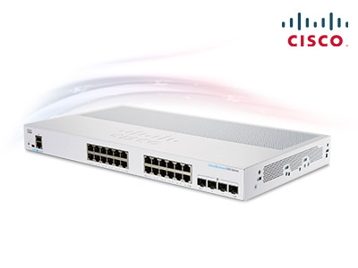 Gigabit Switching Hub 24 Port CISCO CBS250-24T-4G-EU (17'',+4 SFP)