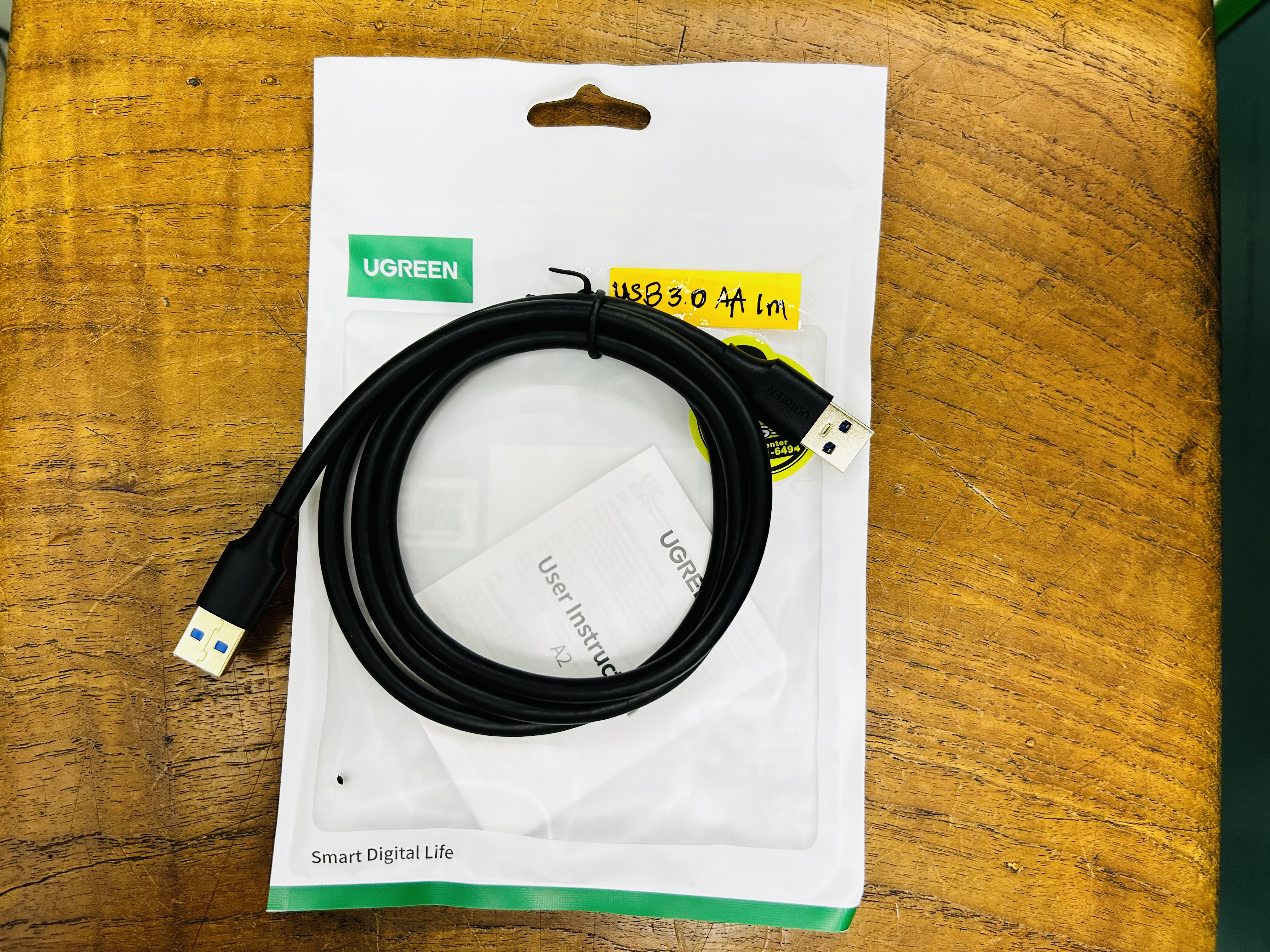 UGREEN 10370 USB-A 3.0 Male to Male Cable 1m.