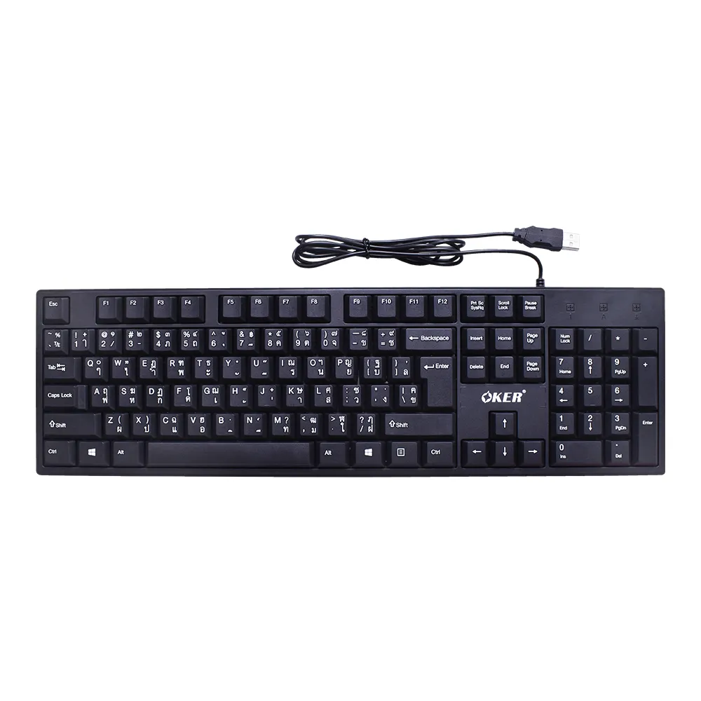 OKER USB KEYBOARD รุ่น KB-477 สีดำ