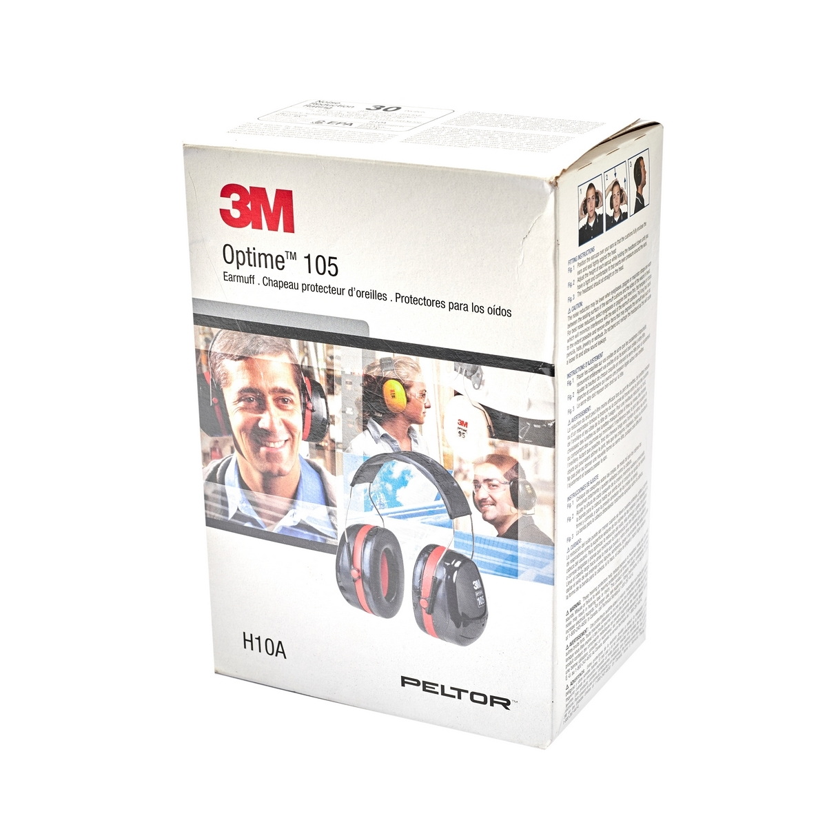 3M OPTIME105 (H10A) ที่ครอบหูลดเสียง แบบคาดศีรษะ (NRR 30)