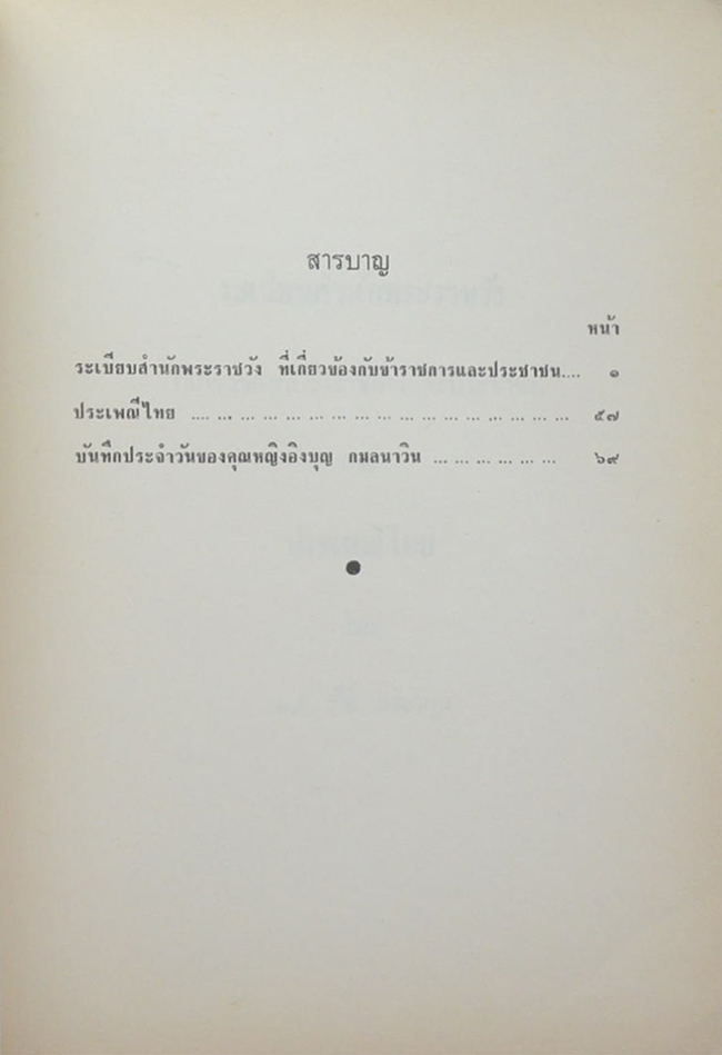 ระเบียบสำนักพระราชวังที่เกี่ยวกับข้าราชการและประชาชน และ ประเพณีไทย