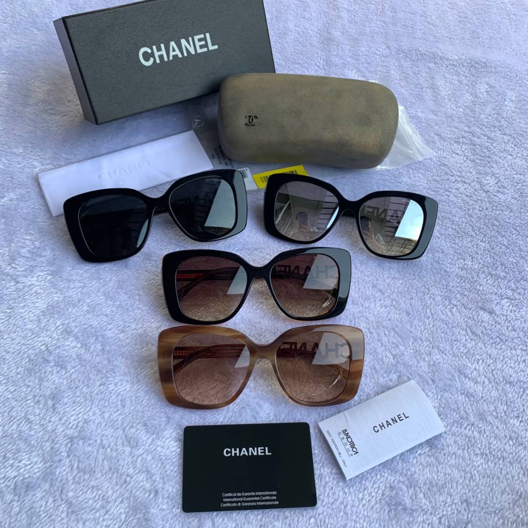 ♥️พร้อมส่ง Chanel sunglasses CH5422B Sz.53-17-140 mm อุปกรณ์ครบเซทใหญ่ตามแบรนด์ : Full set ✅รับประกันความพอใจ👍🏼 ถ่ายจากสินค้าจริง ตรงปก ❌ไม่จกตา❌ ------------------------------------ 🚚ส่งสินค้าทุกวัน ยกเ