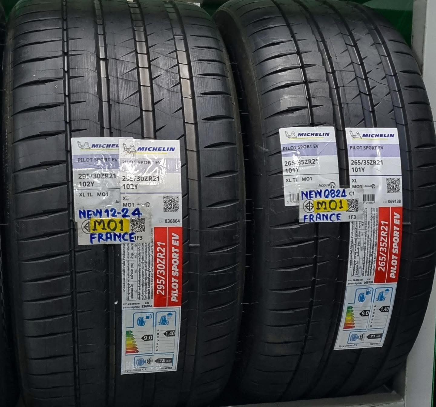 ยางขอบ 21 michelin PILOT SPORT EV ACOUSTIC MO1 FRANCE ขนาด 295/30R21