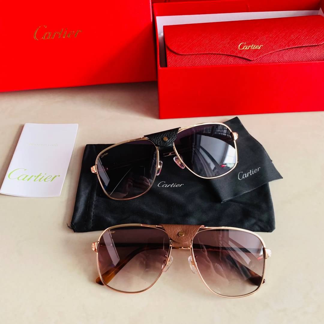 #olscartierglasses Cartier CT0165s ใหม่ล่าสุด ON WEB ทรงเหลี่ยม แต่งหนังแท้ ขาสปริง งานเนี้ยบมาก