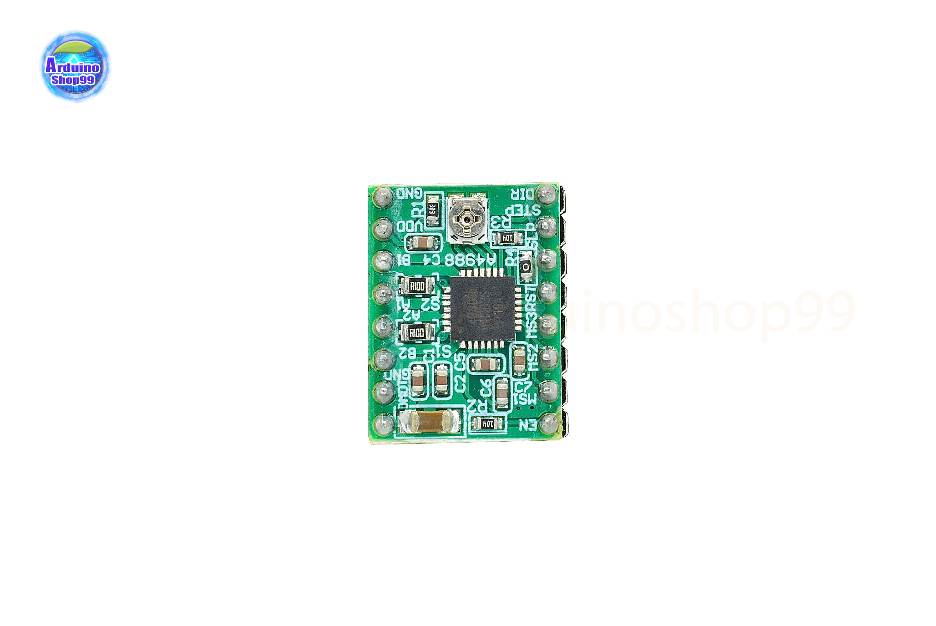 A4988 Stepper Motor Driver Board with Heatsink for 3D Printer( Green )
