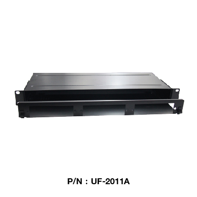 Link UF-2011A Fiber Optic Distribution Unit (FDU) 6-36F (3 Snap-In) Rack Mount Slide, 1U Depth 25 cm. Unload