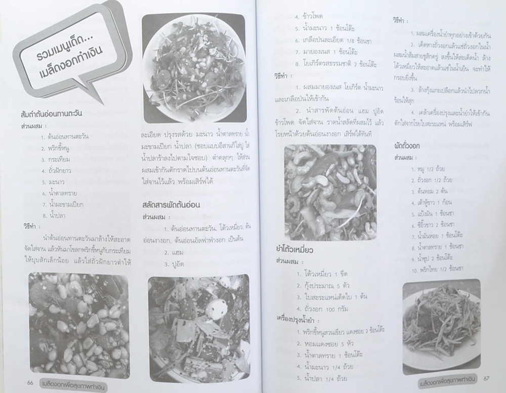 เมล็ดงอก...เพื่อสุขภาพ ทำเงิน
