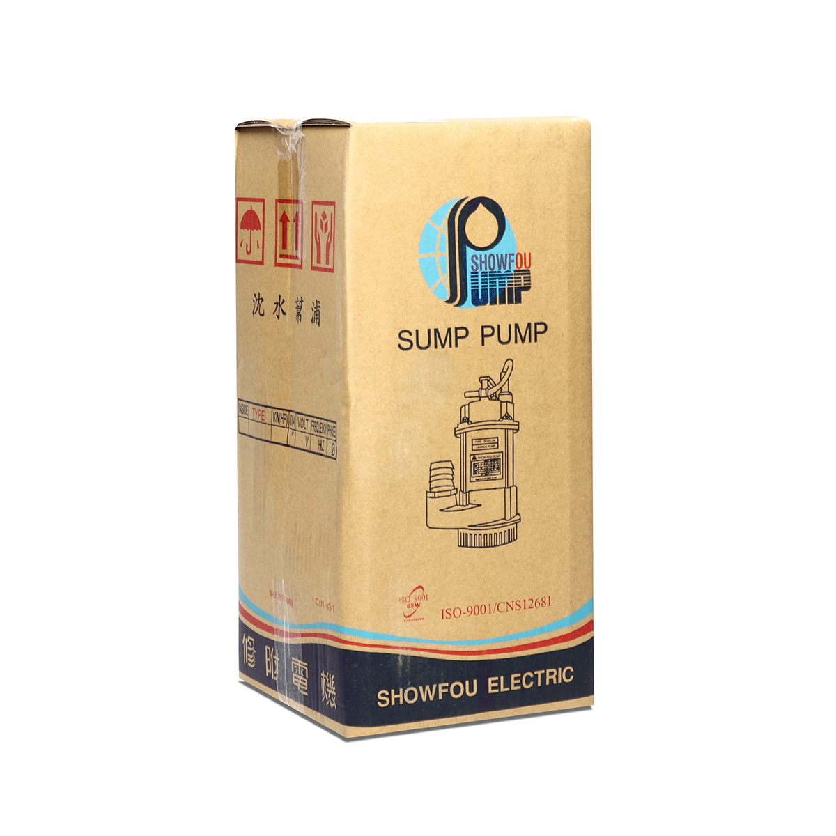 SHOWFOU SSA-0512N ปั๊มแช่ดูดโคลนเสื้อสแตนเลส 2" 1/2HP/220V ลูกลอย