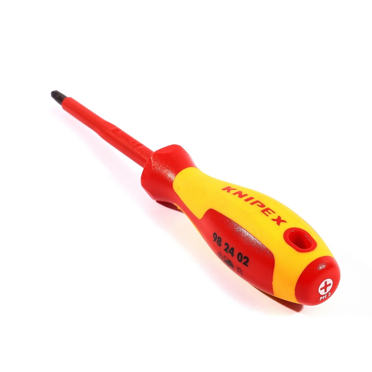 KNIPEX 98 24 02 ไขควงกันไฟหัวแฉก PH2 6x100mm