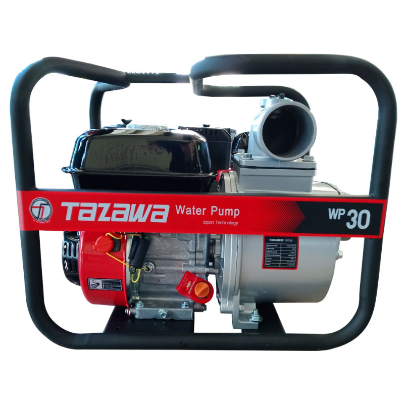 TAZAWA PRO TAZ-WP30 เครื่องสูบน้ำ 3"x3" H.27m 1100L/min เบนซิน 7HP เชือกดึง
