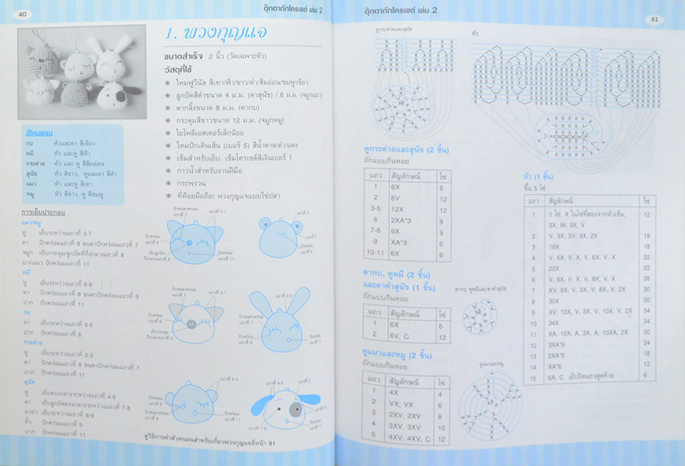 งานฝีมือ ตุ๊กตาถักโครเชต์ (เล่ม 2)