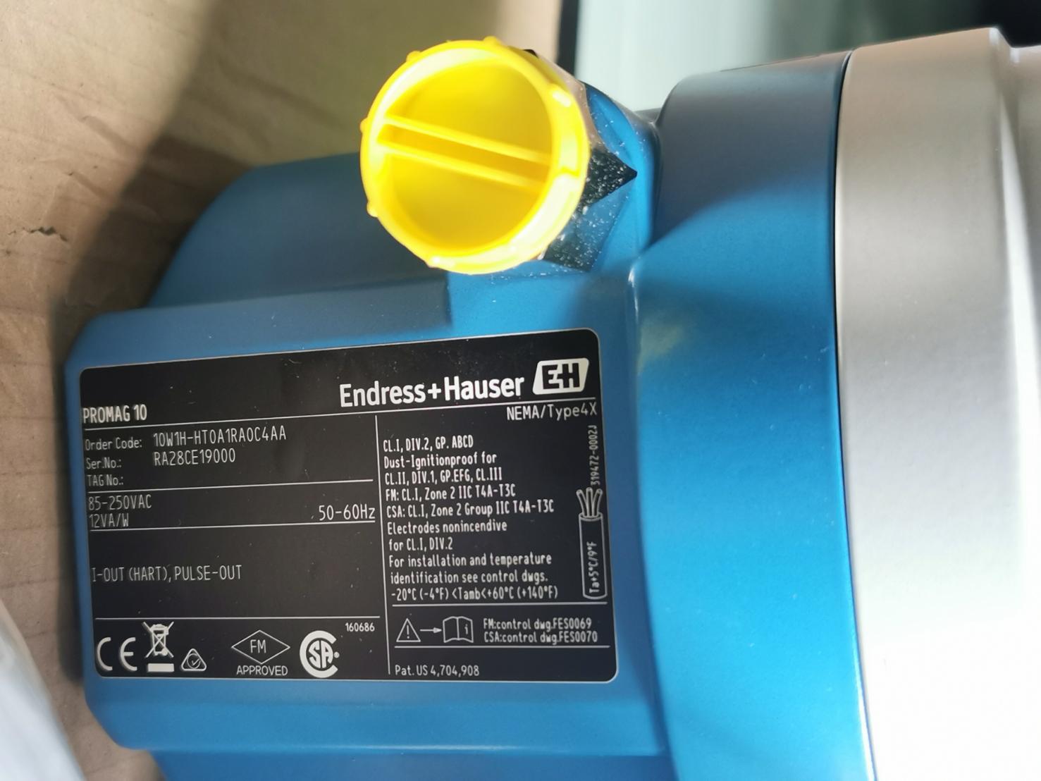 E+H,Endress Hauser, Transmitter, Electromagnetic Flowmeter,Thermometer,10W1H-HT0A1RA0C4AA