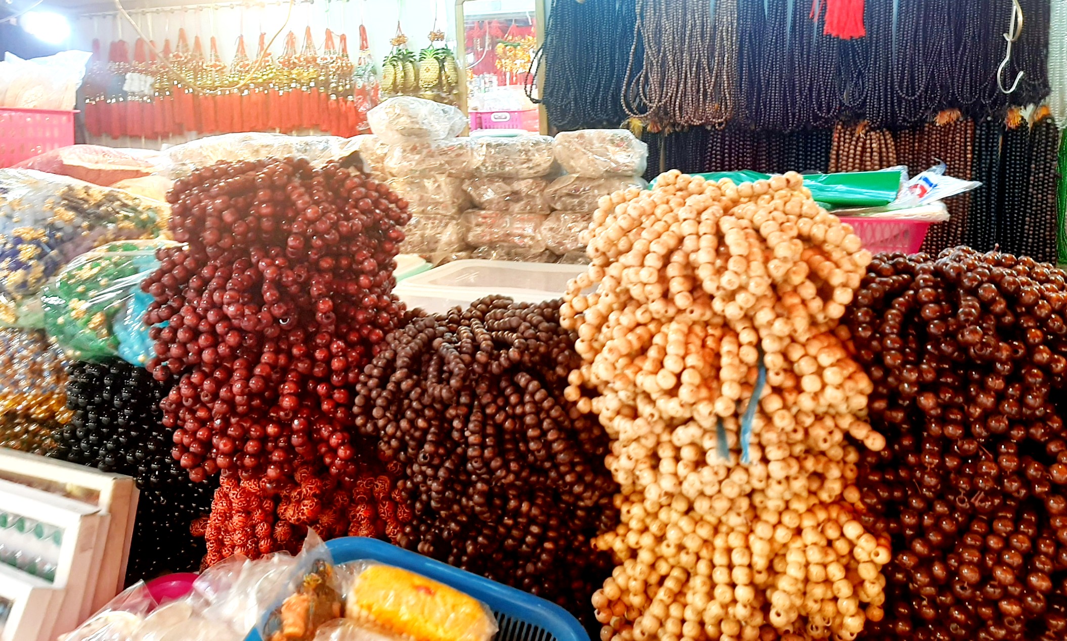 ประคำข้อมือลูกประคำไม้15เม็ดสายข้อมือ