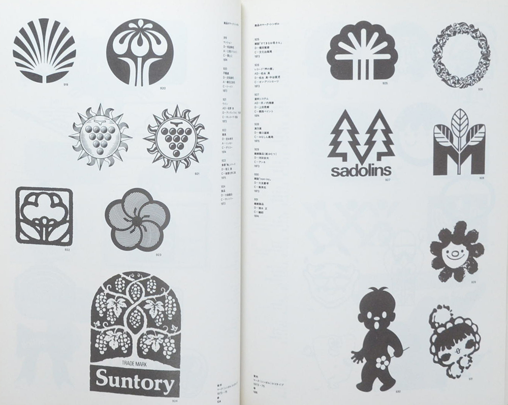 COLLECTION-TRADEMARKS-SYMBOLMARKS-LOGOTYPES 1973-75 JAPAN