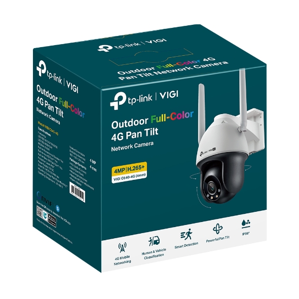 VIGI C540-4G VIGI 4MP Outdoor Full-Color 4G Pan Tilt Network Camera