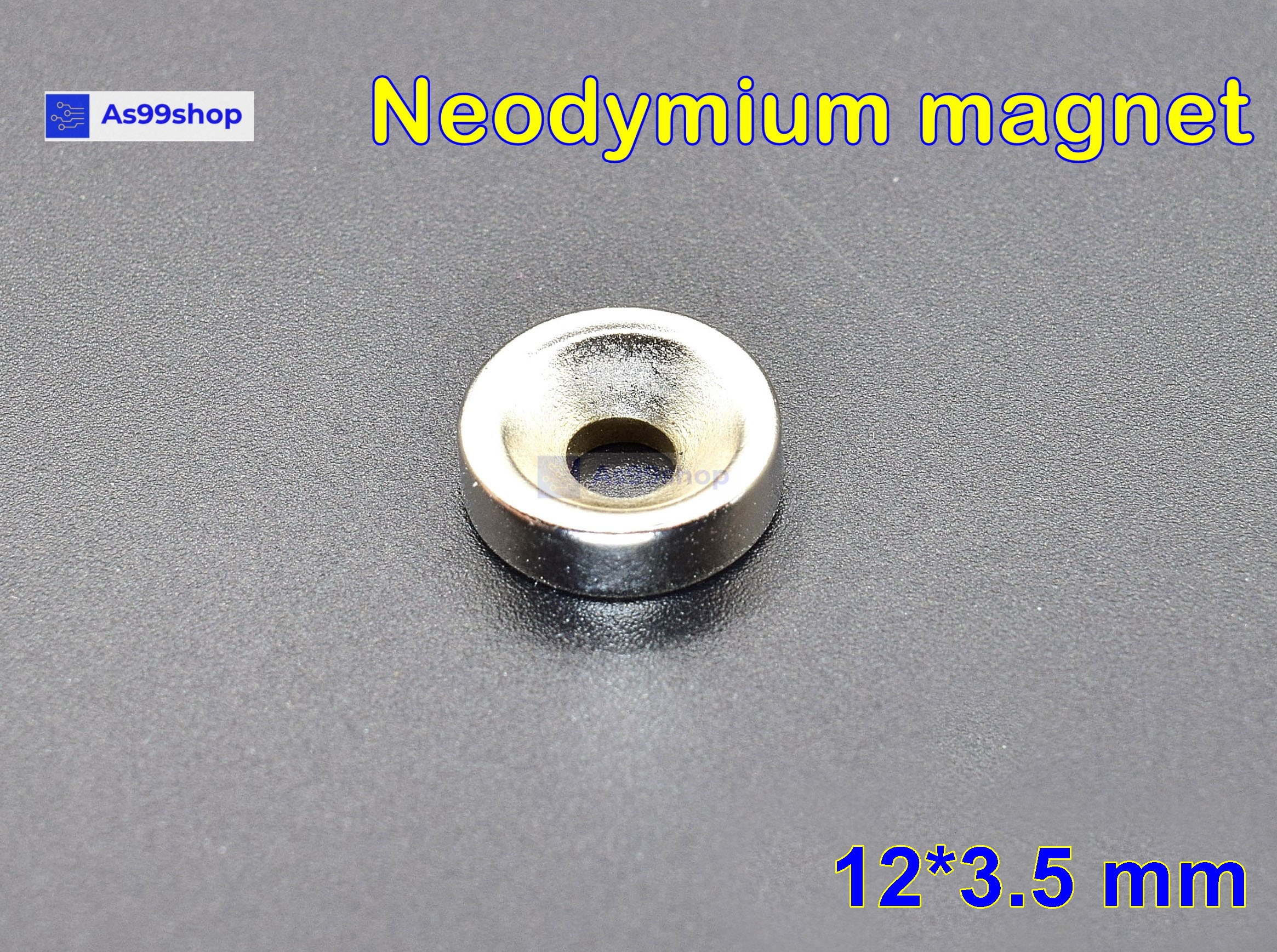 แม่เหล็กแรงสูง Neodymium magnet 12*3.5 mm( 5 ชิ้น )