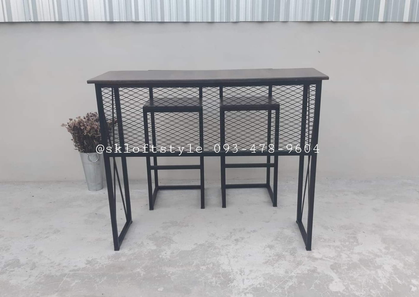 ชุดโต็ะบาร์สีโอ็ค 2ที่นั่ง