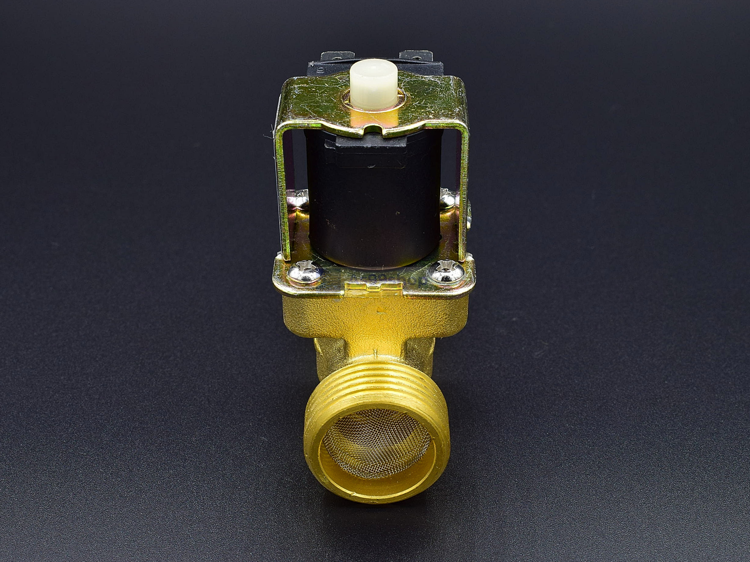 โซลินอยด์วาล์วทองเหลือง Solenoid Valve (NO) 24VDC 3/4 นิ้ว สำหรับเปิด-ปิด น้ำ