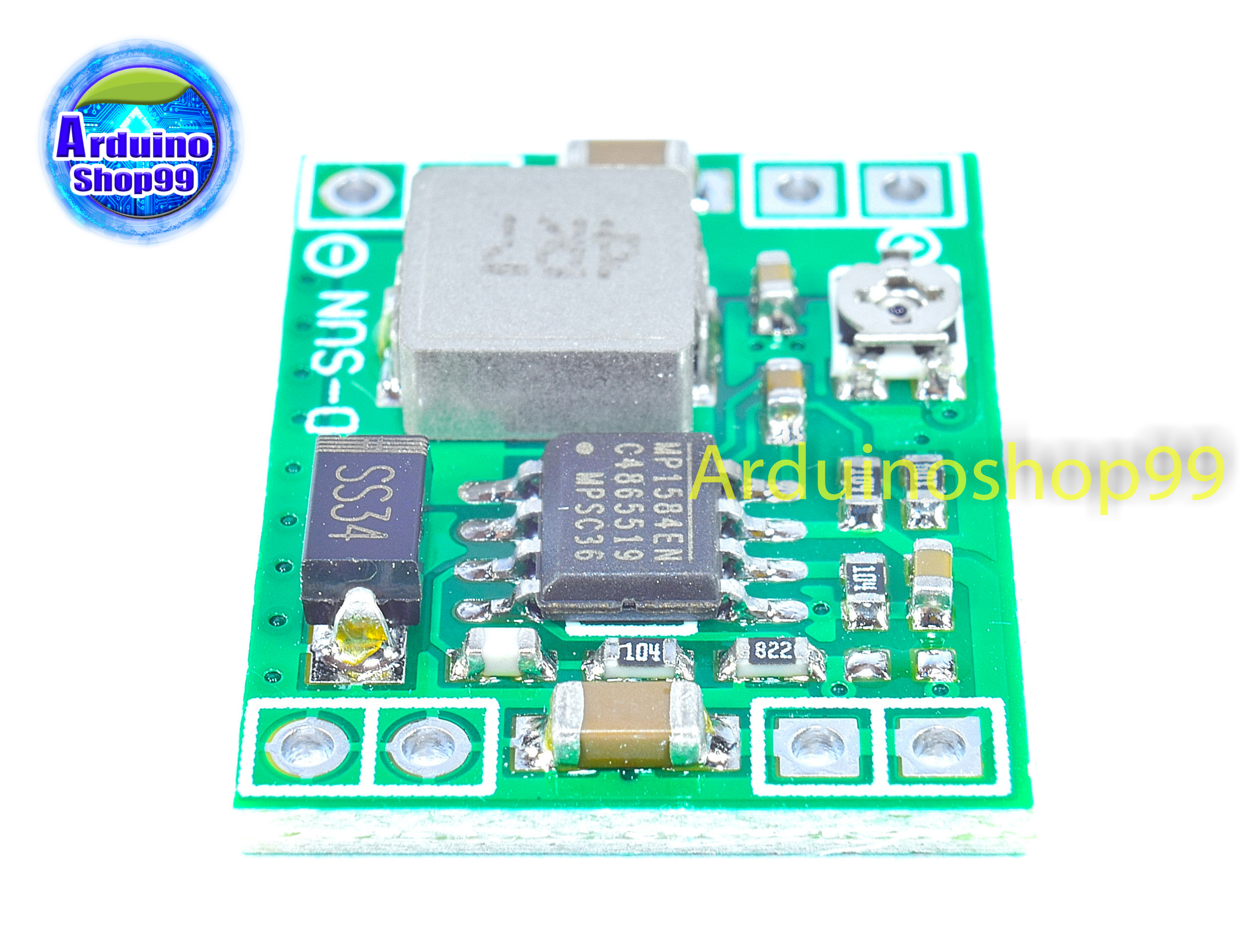 MP1584EN DC-DC Step-Down Power Module แปลงไฟจาก 4.5 - 28 Volt เป็น 0.8 - 20 Volt 3 Amp