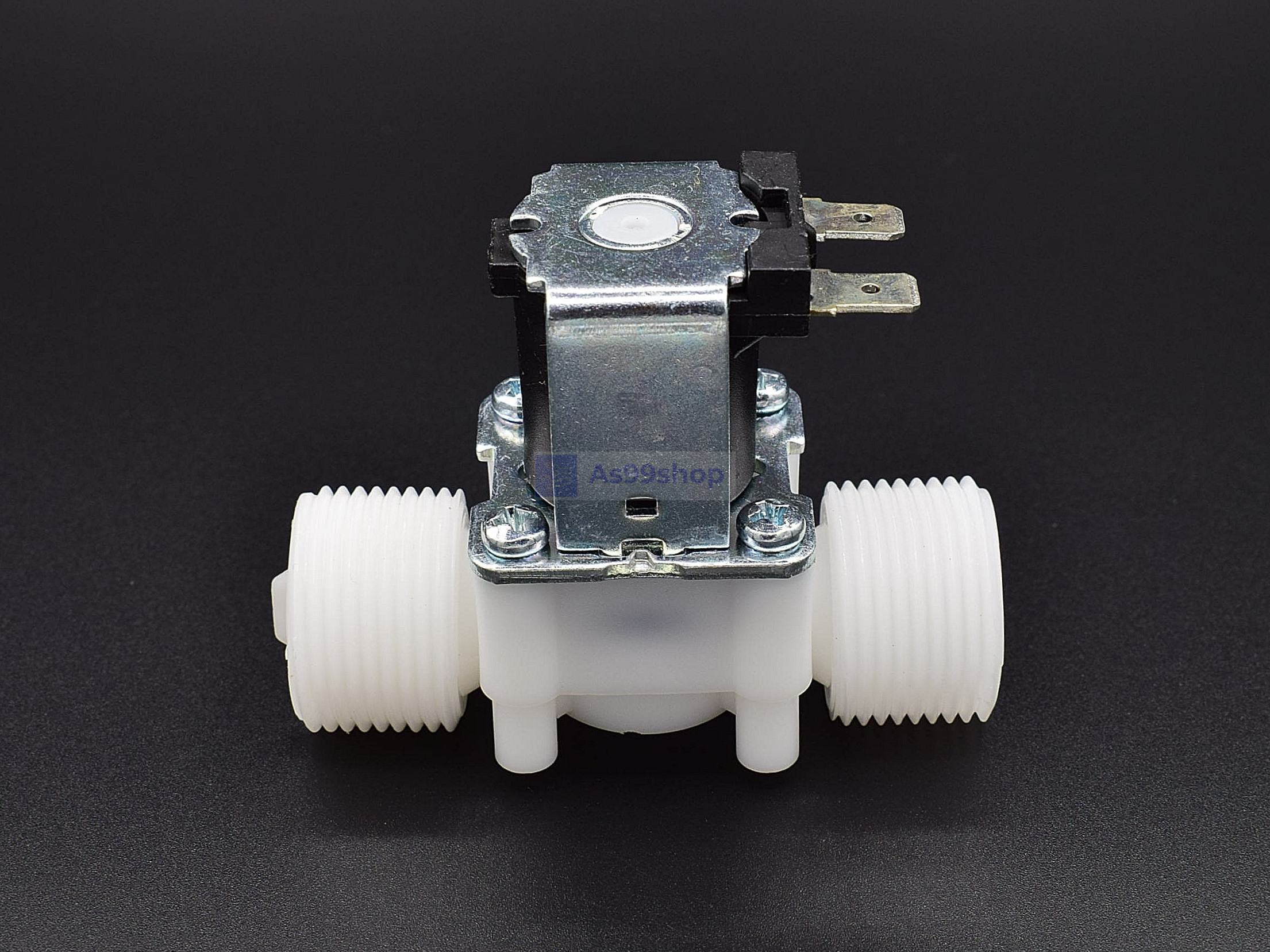 โซลินอยด์วาล์วพลาสติก Solenoid Valve 12VDC 3/4 นิ้ว สำหรับเปิด-ปิด น้ำ