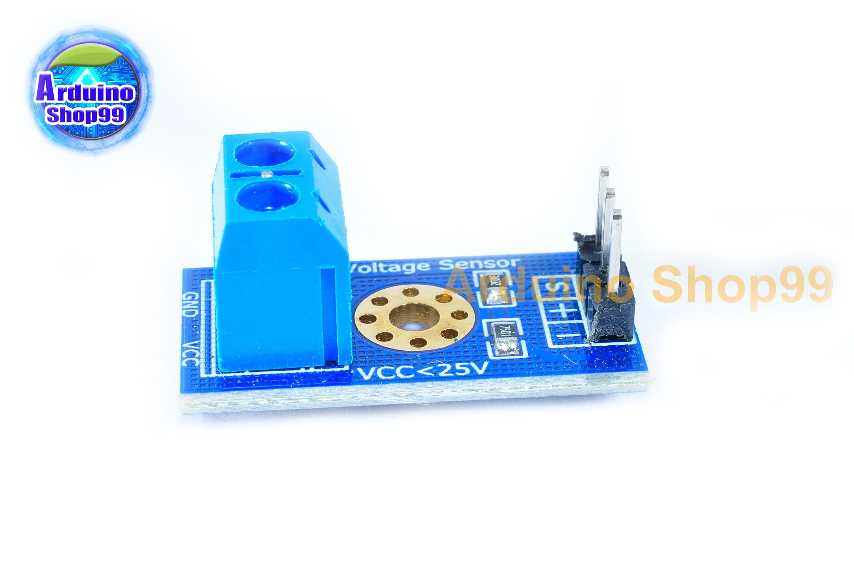 Voltage detection module โมดูลวัดแรงดันไฟฟ้า 0-25 โวลต์