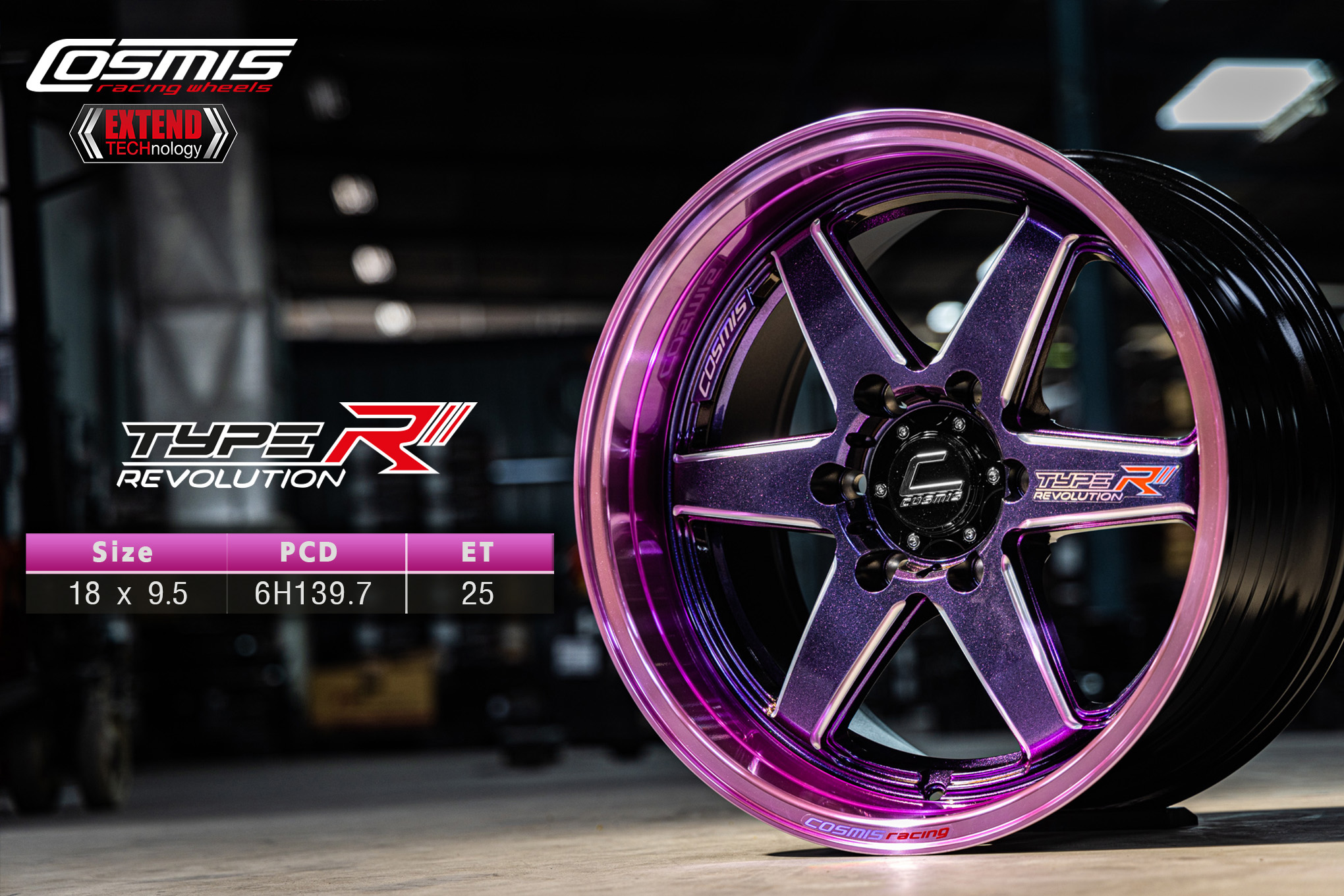 ล้อ TYPE-R สีใหม่ งาน COSMIS ขอบ 18