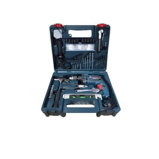 BOSCH GSB 13RE สว่านกระแทก 13mm 650W ซ้าย-ขวา พร้อมอุปกรณ์ 100ชิ้น
