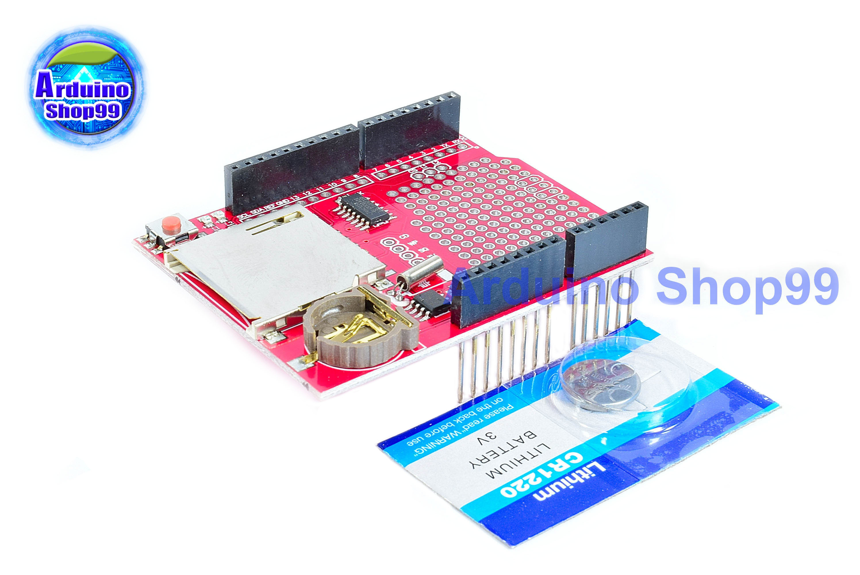 KEYES XD-204 ชีลเก็บบันทึกข้อมูลโมดูลสำหรับ Arduino - สีแดง