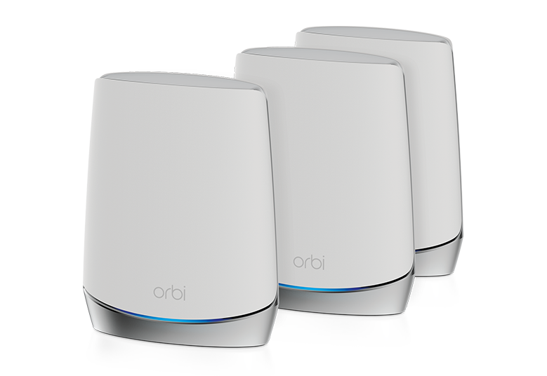 Netgear AX4200 WiFi Mesh System (RBK753) Orbi Tri-Band WiFi 6 Mesh System, 4.2Gbps, Router + 2 Satellites