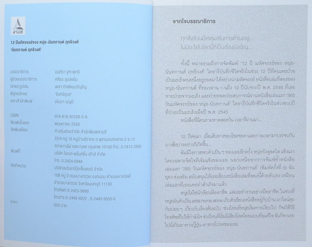 12 ปี มหัศจรรย์ ของ หนุ่ย นันทกานต์ ฤทธิวงศ์